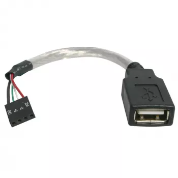 StarTech.com 15 cm USB 2.0 kabel - USB A bus naar USB moederbord 4-pins header bus/bus