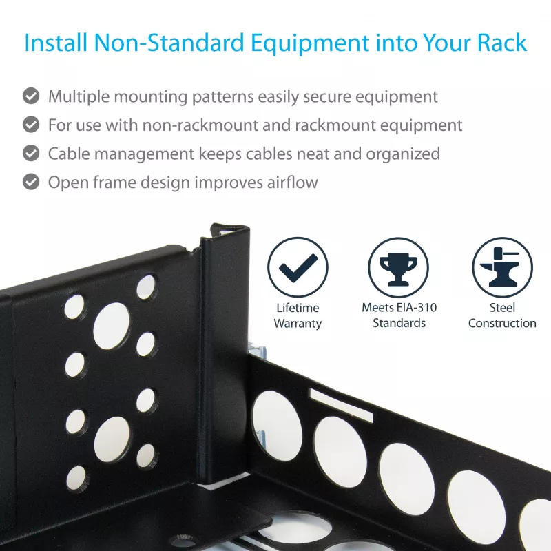 StarTech.com 2U vaste 19-inch universele serverrack-rails met verstelbare diepte