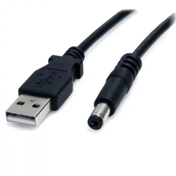 StarTech.com USB naar 5,5-mm-stroomkabel – Type M barrel – 2 m, 2 m, USB, barrel Type M