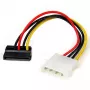 StarTech.com 6in 4-pins LP4 naar links haaks SATA stroomkabel-adapter