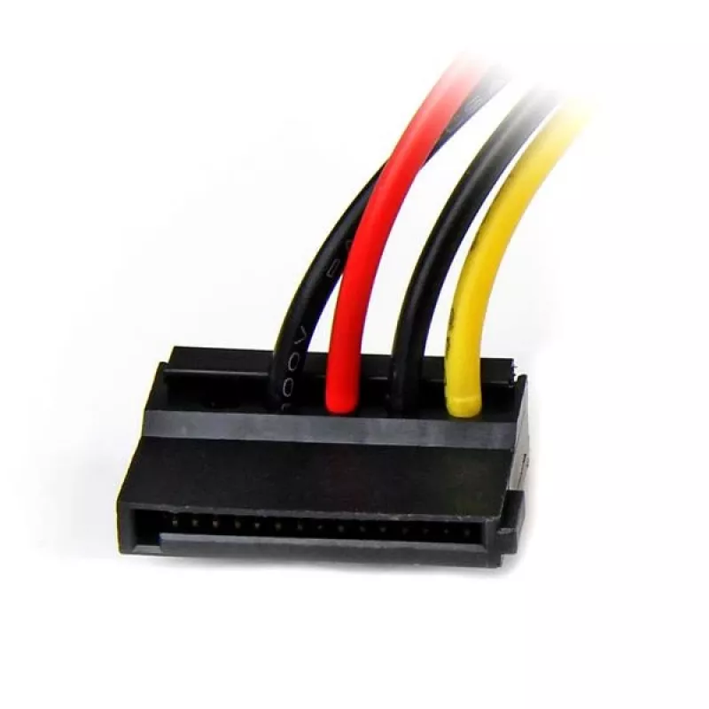 StarTech.com 6in 4-pins LP4 naar links haaks SATA stroomkabel-adapter