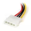 StarTech.com 6in 4-pins LP4 naar links haaks SATA stroomkabel-adapter