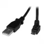 StarTech.com 2m Micro-USB-kabel - A naar haakse Micro-B, 2 m, USB A, Micro-USB B, USB 2.0, 0,48 Gbit/s, zwart