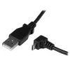 StarTech.com 2m Micro-USB-kabel - A naar haakse Micro-B, 2 m, USB A, Micro-USB B, USB 2.0, 0,48 Gbit/s, zwart