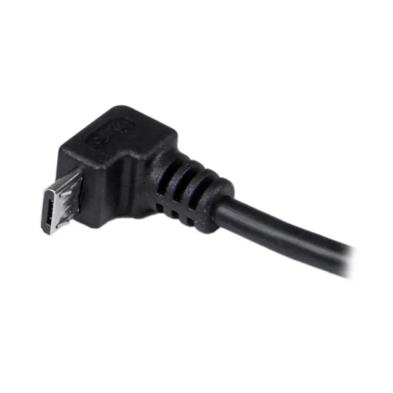StarTech.com 2m Micro-USB-kabel - A naar haakse Micro-B, 2 m, USB A, Micro-USB B, USB 2.0, 0,48 Gbit/s, zwart