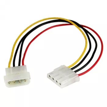 StarTech.com 12in LP4 stroomverlengkabel - M/F, Molex (4-polig), Molex (4-polig), 0,304 m, stekker, bus, recht
