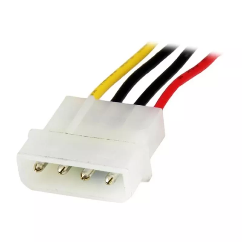 StarTech.com 12in LP4 stroomverlengkabel - M/F, Molex (4-polig), Molex (4-polig), 0,304 m, stekker, bus, recht