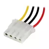 StarTech.com 12in LP4 stroomverlengkabel - M/F, Molex (4-polig), Molex (4-polig), 0,304 m, stekker, bus, recht