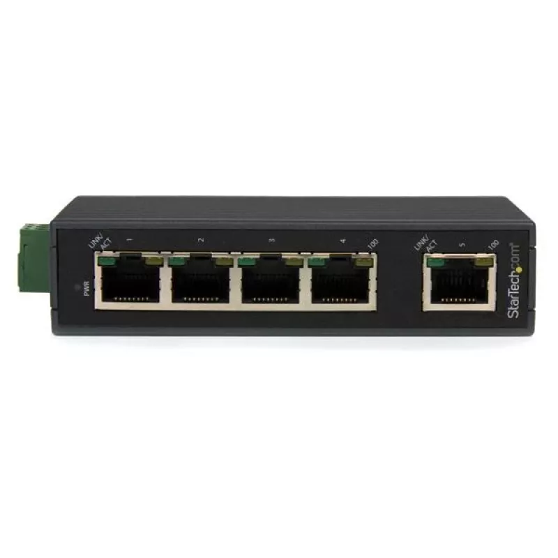StarTech.com 5-poorts industriële ethernetswitch – DIN-railmontage