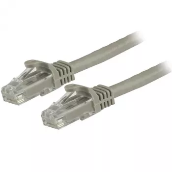 StarTech.com 1,5 m CAT6 ethernetkabel – grijs CAT 6 Gigabit Ethernet kabel – 250 MHz 100 W PoE RJ45 UTP netwerk-/patchkabel rastnasenvrij met trekontlasting individueel getest