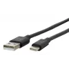 Mobilis 020013 Energia USB-A naar USB-C-kabel, 1 m, zwart