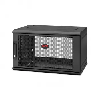 APC NetShelter WX AR106SH4, 6HE, 19 inch-patchkast, wandmontage, voorgemonteerd, 400 mm diep