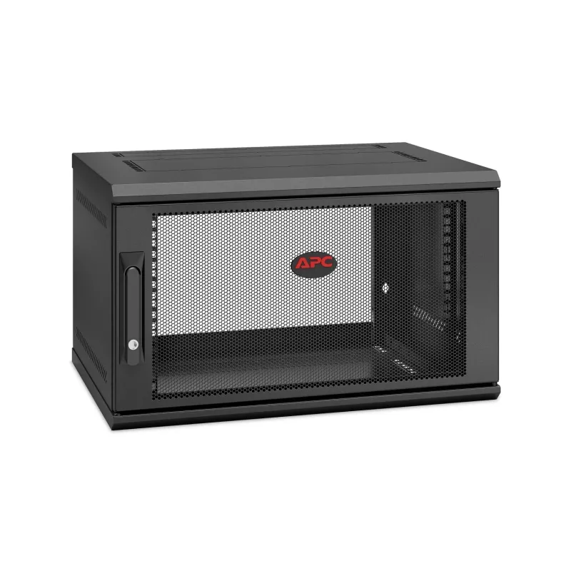 APC NetShelter WX AR106SH4, 6HE, 19 inch-patchkast, wandmontage, voorgemonteerd, 400 mm diep