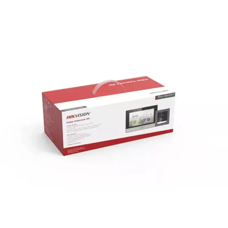 Video-intercom Hikvision DS-KIS602 2 MP 7 inch zwart grijs