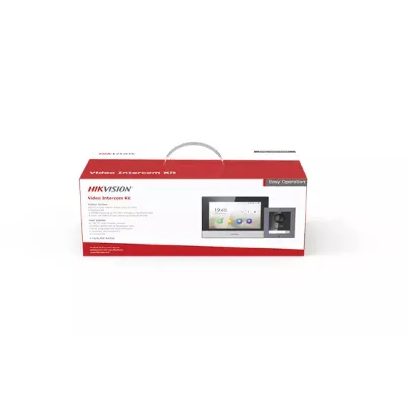 Video-intercom Hikvision DS-KIS602 2 MP 7 inch zwart grijs