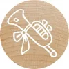 Rondstempel Colop 165226 houten stempel 3 cm diameter