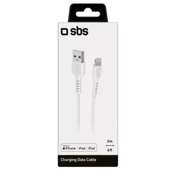 Lightning-kabel SBS TECABLEUSBIP5289W 2m wit USB A