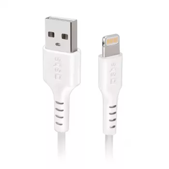 Lightning-kabel SBS TECABLEUSBIP5289W 2m wit USB A
