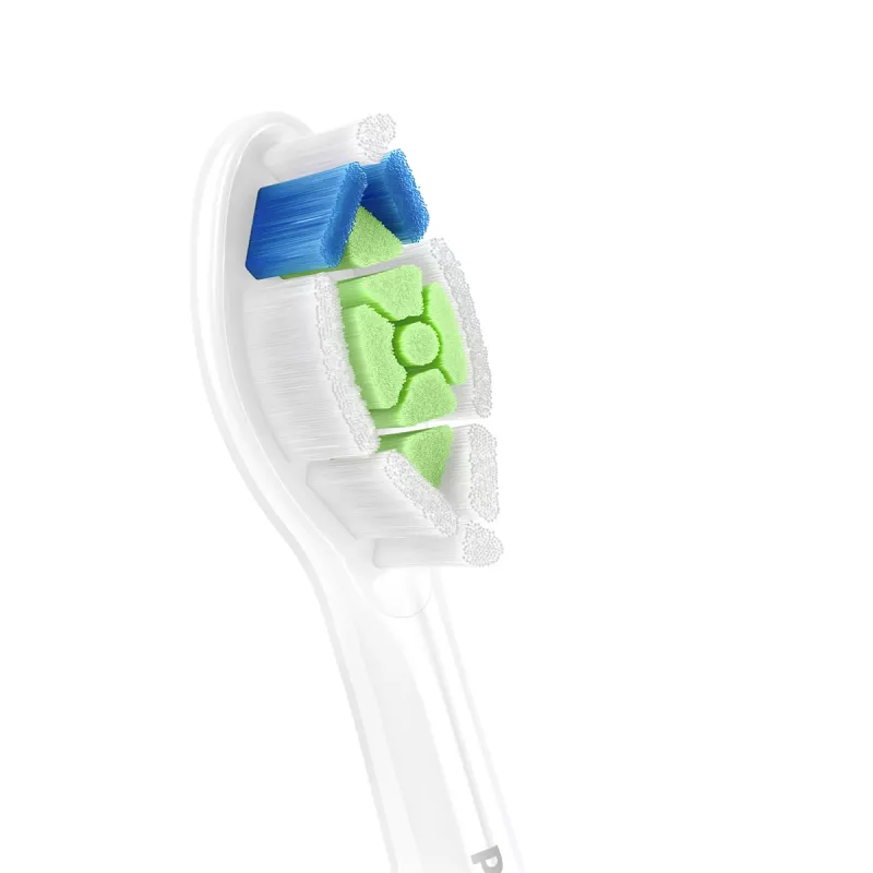 Vervangende borstelkoppen Philips HX6066/87 Optimal White — verpakking met 6 stuks