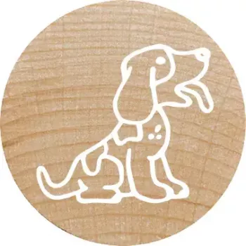 Rondstempel Colop 165225 rubber hout 3 cm diameter