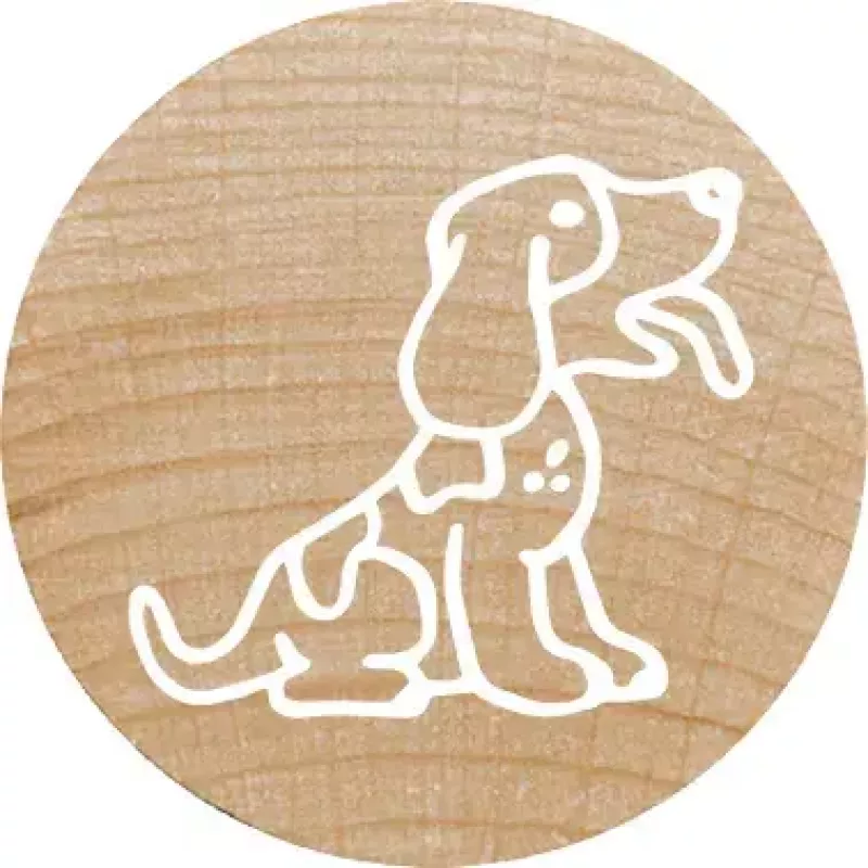 Rondstempel Colop 165225 rubber hout 3 cm diameter