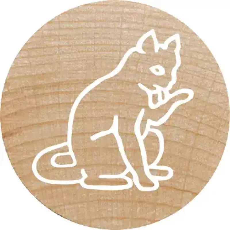 Rondstempel Colop 165225 rubber hout 3 cm diameter