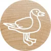 Rondstempel Colop 165225 rubber hout 3 cm diameter