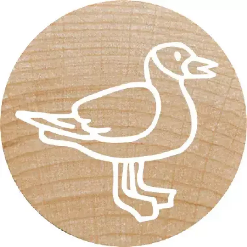 Rondstempel Colop 165225 rubber hout 3 cm diameter