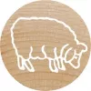 Rondstempel Colop 165225 rubber hout 3 cm diameter