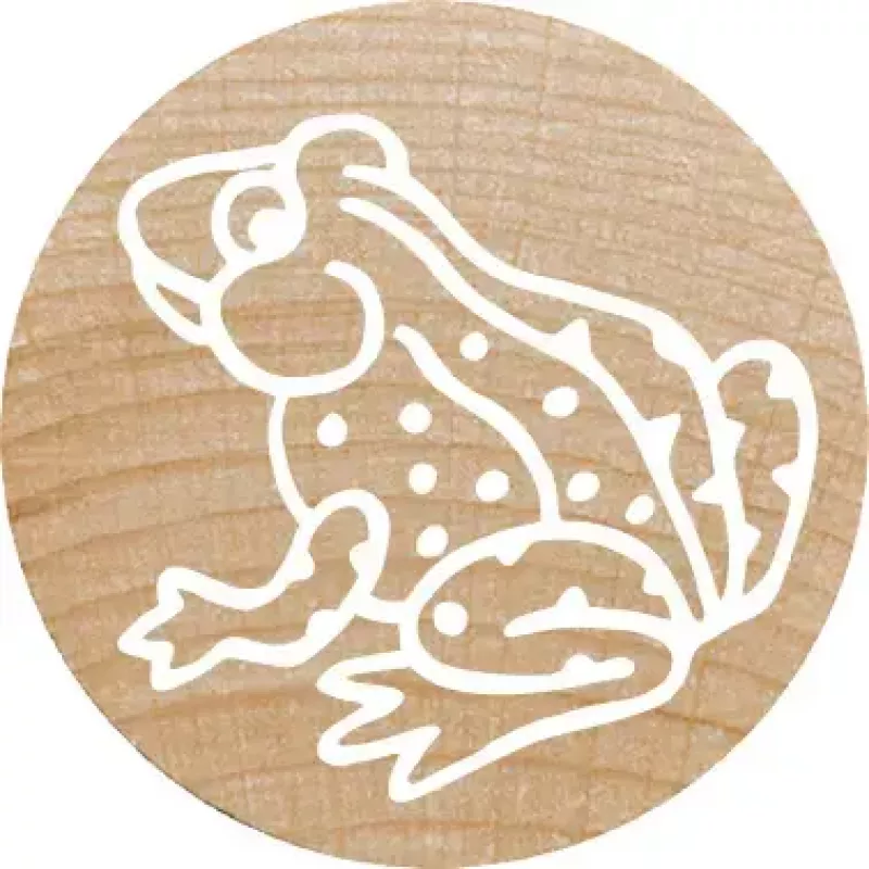 Rondstempel Colop 165225 rubber hout 3 cm diameter
