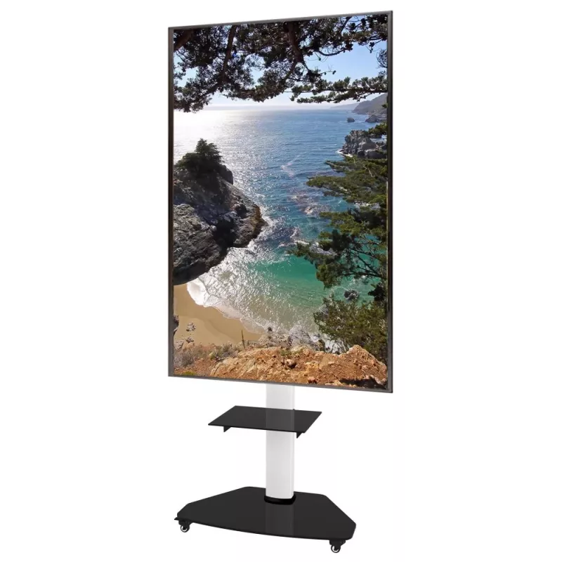 Techly vloerstandaard met opbergwagen TV LCD/LED/Plasma 37-70 inch wit
