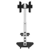 Techly vloerstandaard met opbergwagen TV LCD/LED/Plasma 37-70 inch wit