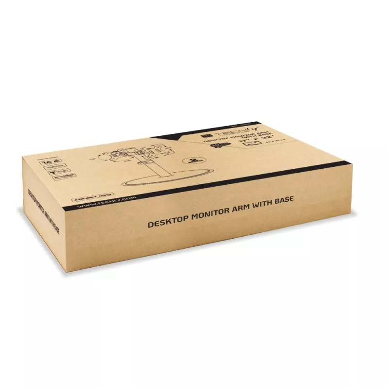 Techly ICA-LCD 402 monitorhouder / standaard 81,3 cm (32 inch) bureau zwart