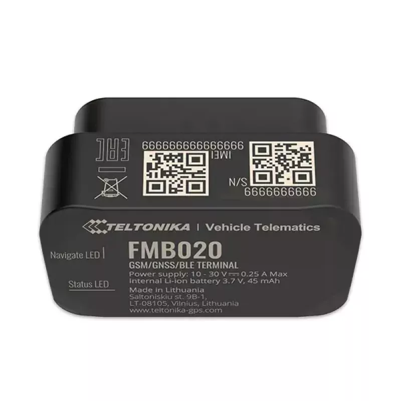 GPS-tracker Teltonika FMB020 auto zwart stofbestendig 0,128 GB