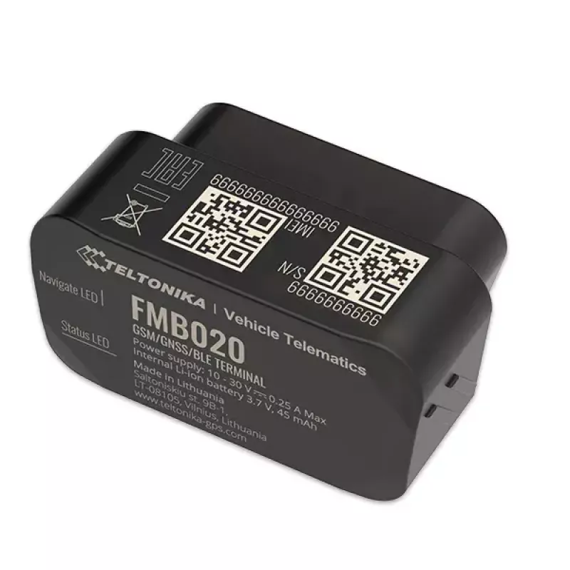 GPS-tracker Teltonika FMB020 auto zwart stofbestendig 0,128 GB