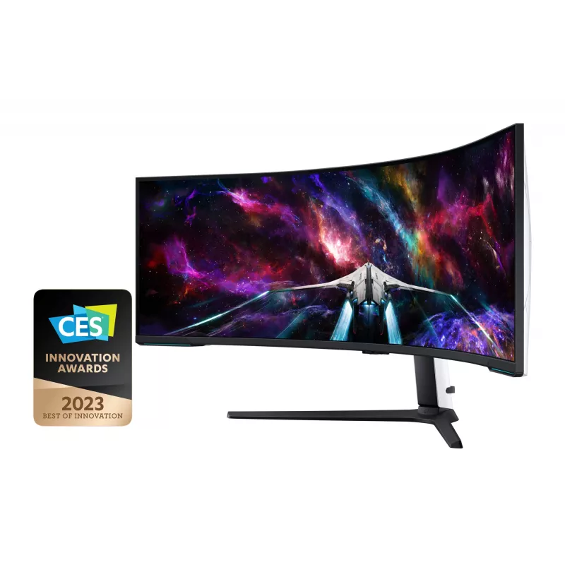 Samsung G95NC computermonitor 144,8 cm (57 inch) 7680 x 2160 Dual UHD QLED wit