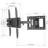 Techly ICA-PLB 148M tv-muurbeugel 139,7 cm (55 inch) zwart