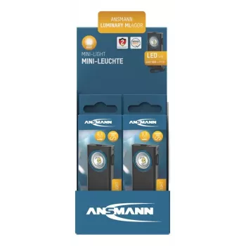 Sleutelhangerzaklamp Ansmann ML400R zwart LED 5W USB-oplaadbaar