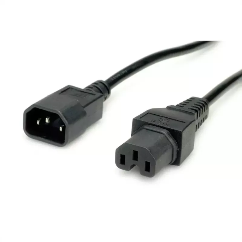 Stroomkabel VALUE 19.99.1123 zwart 3 m C14 C15 koppeling