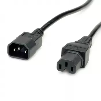 Stroomkabel VALUE 19.99.1123 zwart 3 m C14 C15 koppeling
