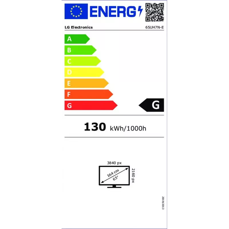 LG 65UH7N-E digital signage-flatpanel 165,1 cm (65 inch) IPS LED 4K Ultra HD, Wi-Fi, webOS, SoC, 24/7, zwart