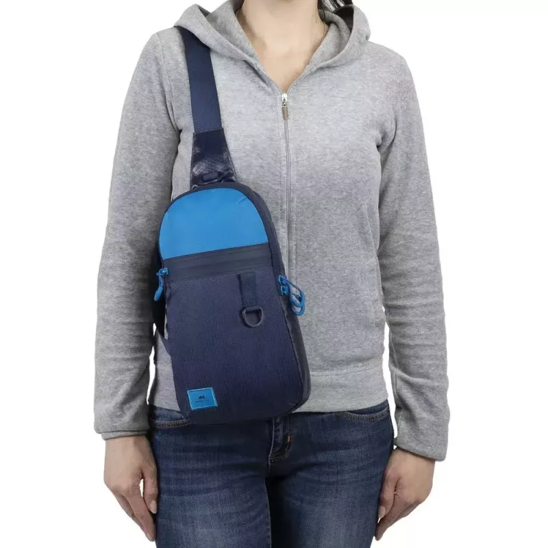 Schoudertas Rivacase Dijon 25,6 cm (10,1 inch) blauw draagbeugel schouderband