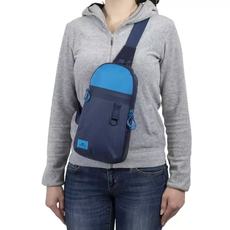 Schoudertas Rivacase Dijon 25,6 cm (10,1 inch) blauw draagbeugel schouderband