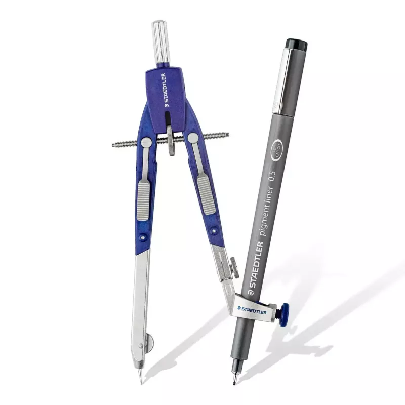Staedtler Mars Comfort 552 02 Snelverstelpasser met verlengstang, blauw
