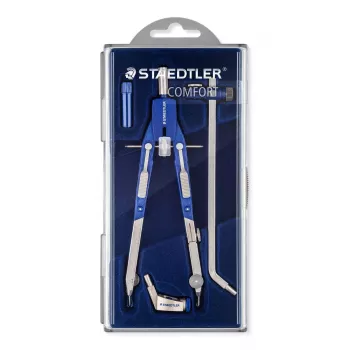 Staedtler Mars Comfort 552 02 snelverstelbare passer met verlengstang, blauw