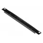 Kabelmanagementpaneel EQUIP EZMB-10-B, metaal, zwart, 1HE accessoire