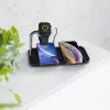 Draadloze oplader ZENS Dual+Watch aluminium zwart