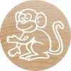 Colop Stempel Colop 165224 Rond Rubber Hout 3 cm