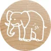 Colop Stempel Colop 165224 Rond Rubber Hout 3 cm