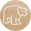 Colop Stempel Colop 165224 Rond Rubber Hout 3 cm